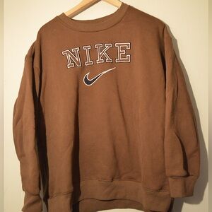 NIKE BROWN CREWNECK